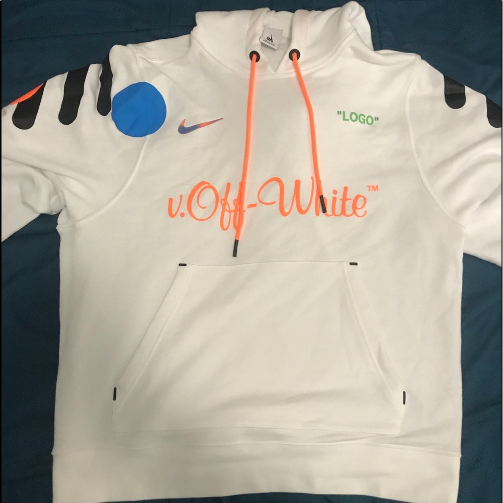 Nike Off White Soccer Hoodie